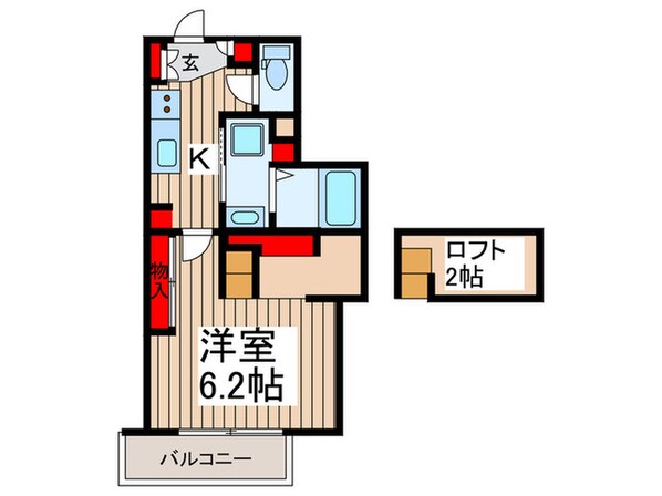 スカイルーチェ川口芝中田の物件間取画像